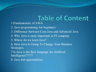 Overview of Java | PDF