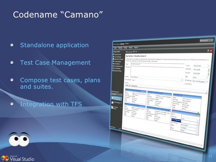 vsts tool test management looks at The VSTS2010 first