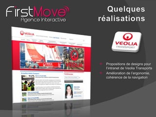 Propositions de designs pour l’intranet de Veolia Transports Amélioration de l’ergonomie, cohérence de la navigation 