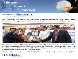 Innovate
Transact
Implement
 