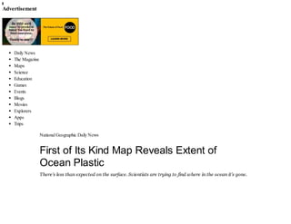 First of its kind map re...extent of ocean plastic