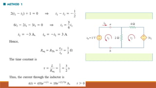 First Order Transients first order circuit.pptx (Transients STATES) | PPTX