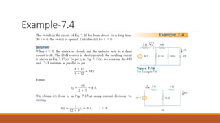 First Order Circuits and second order circuits RELATED TO ELECTRICAL ...