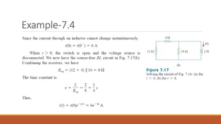 First Order Circuits and second order circuits RELATED TO ELECTRICAL ...