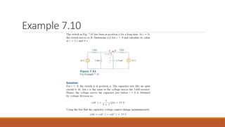First Order Circuits and second order circuits RELATED TO ELECTRICAL ...