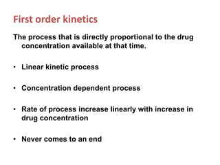 First order kinetics
