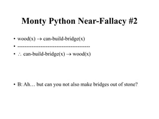 Mony Python Riddle Bridge Knowledge Representation with predicate knoledgeFirstOrderLogic.ppt