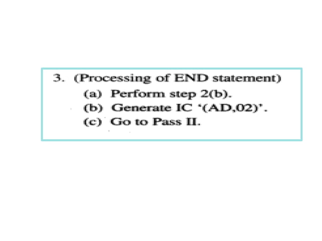 First pass of assembler | PPTX | Programming Languages | Computing