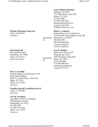 Firstplus financial group bk - parties | PDF