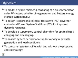 Design and Simulation of a Microgrid Stability Controller for Renewable ...