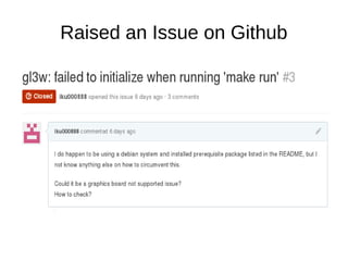 Raised an Issue on Github