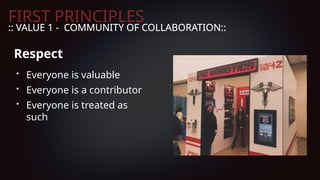 First Principles - Creatign A Team Culture.pptx