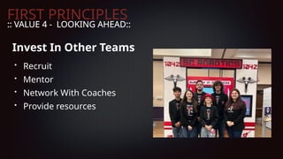 First Principles - Creatign A Team Culture.pptx