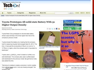 The LGPS
scooter,
but why is
it so
small?
Aug 12, 2014 ACS 248th National Meeting
 