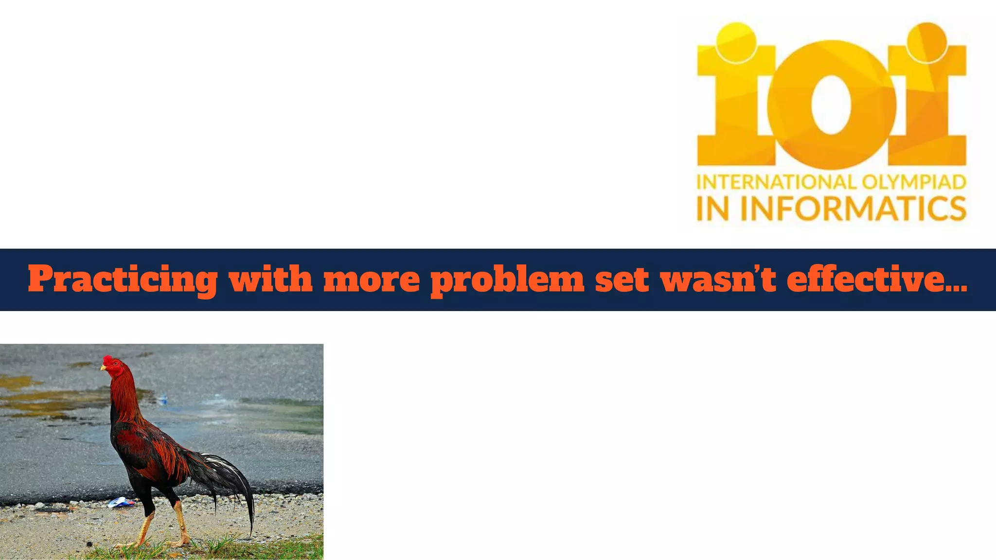 Practicing with more problem set wasn’t effective…
 