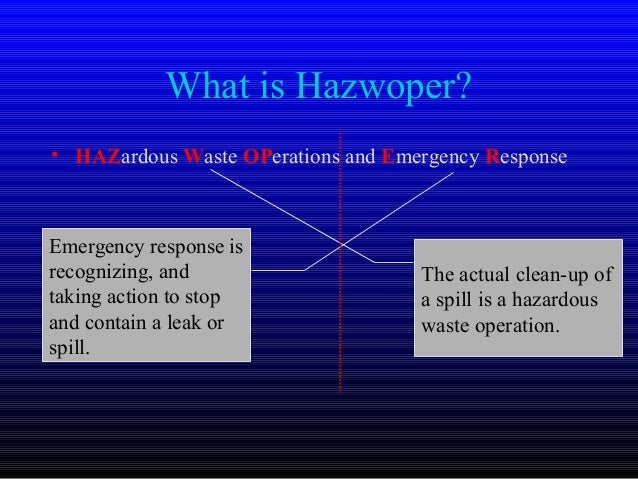 First Responder Awareness Level Presentation