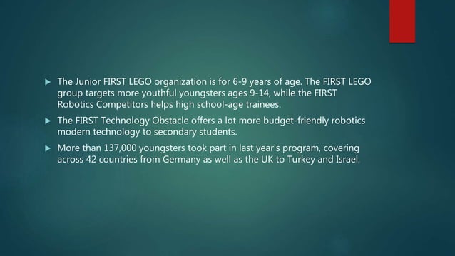 First robotics program | PPTX