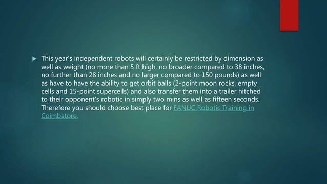 First robotics program | PPTX