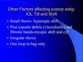 Small Rhexis Premier IOL choices-Technique & Decision Making | PPTX