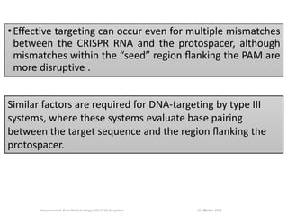CRISPR cas, a potential tool for targeted genome modification in crops ...