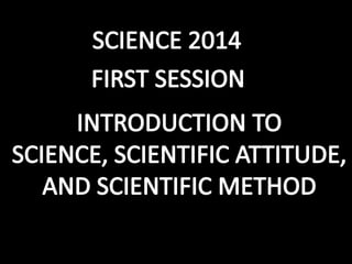 Science Grade X First Session