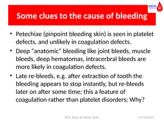 Deep Bleeding First session Bleeding and Thrombosis Candidate version 2024 Second ...