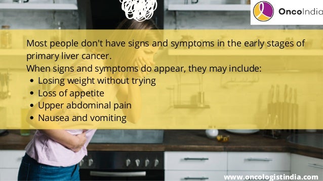 First signs of liver cancer