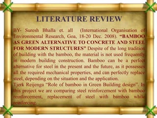 BAMBOO USE AS A BUILDING MATERIAL | PPTX