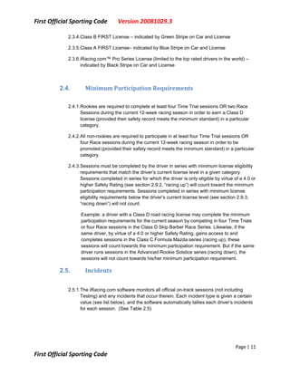 First Sporting Code V20081029.3