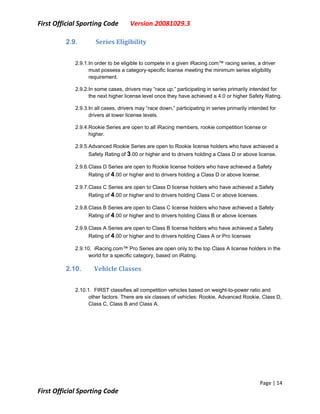 First Sporting Code V20081029.3