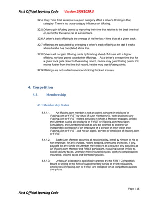 First Sporting Code V20081029.3