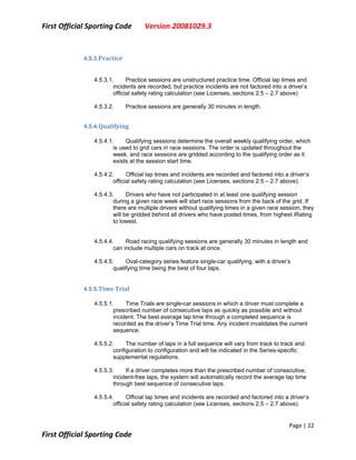 First Sporting Code V20081029.3