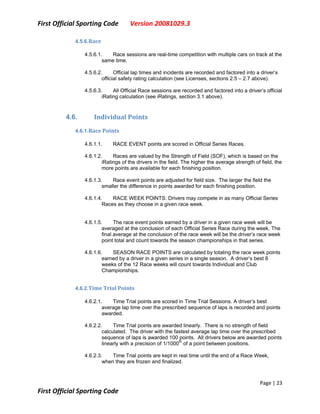 First Sporting Code V20081029.3