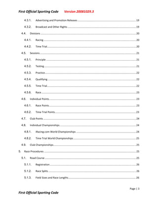 First Sporting Code V20081029.3