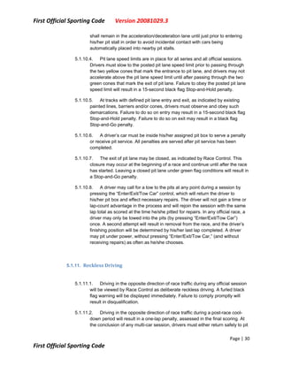 First Sporting Code V20081029.3