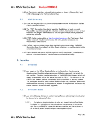 First Sporting Code V20081029.3