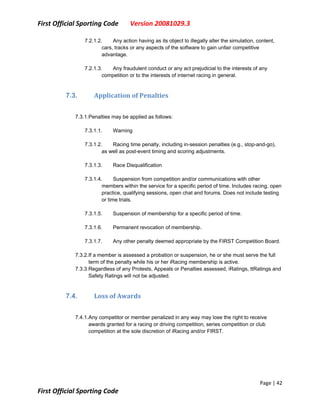 First Sporting Code V20081029.3