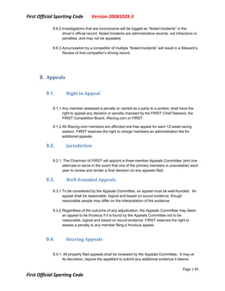 First Sporting Code V20081029.3