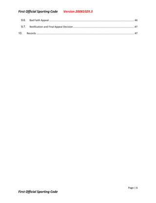 First Sporting Code V20081029.3