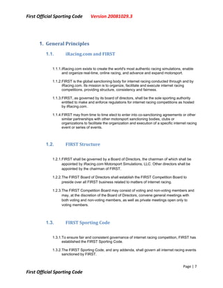 First Sporting Code V20081029.3
