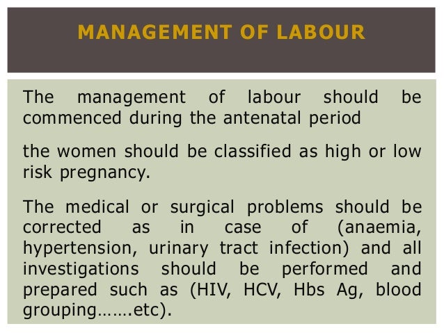 First Stage Of Labour And Midwifery Care First Stage Of Labour And Midwifery Care