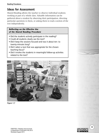 First steps - Reading resource book | PDF