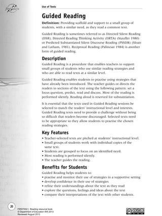 First steps - Reading resource book | PDF