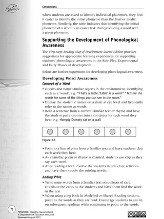 First steps - Reading resource book | PDF