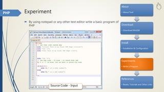 First steps of programming with php | PPT