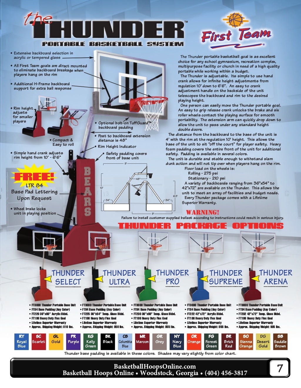 First Team Sports Equipment Catalog 20192020