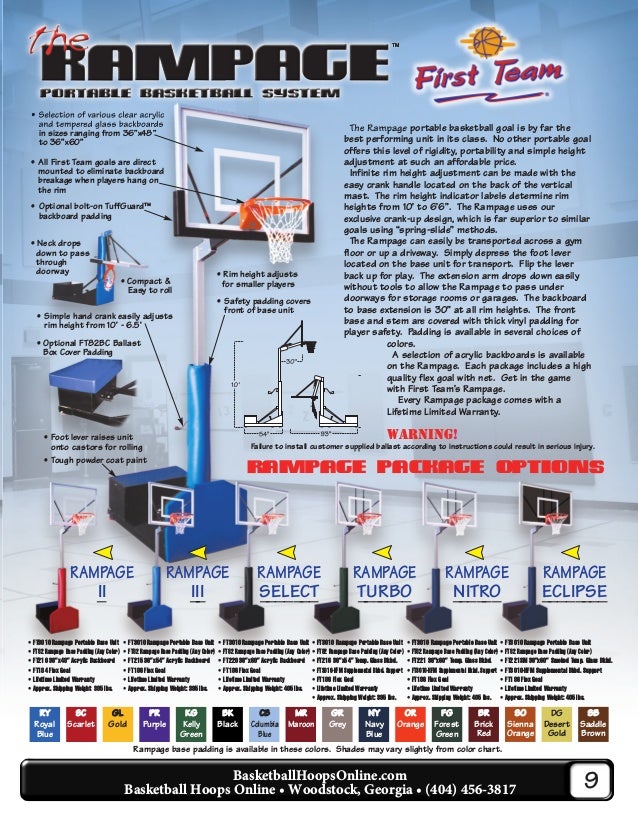 First Team Sports Equipment Catalog 20192020