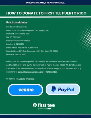 FIRST TEE PUERTO RICO 2023 Q3-Q4 NEWSLETTER | PDF
