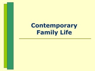 Contemporary
Family Life
 