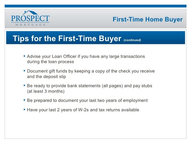First Time Home Buyer Presentation
